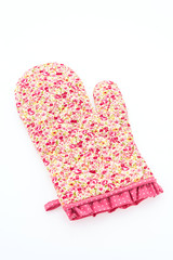 Kitchen oven glove isolated on white background