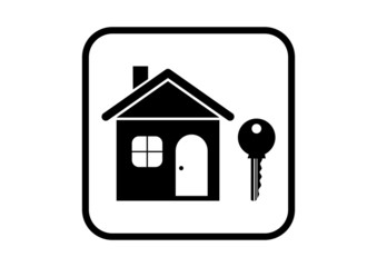 House vector icon on white background