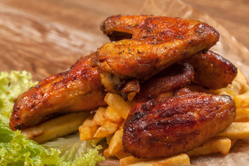 Roasted chicken.