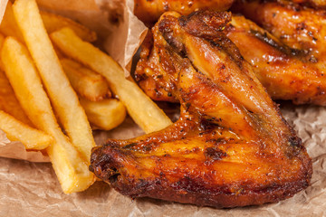 Roasted chicken.