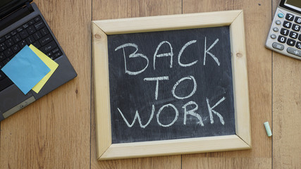 Back to work