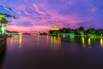 Sunset in Kuching, Borneo