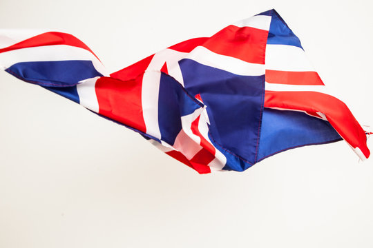 The fall of the flag of Britain. Falling leaf of a great state.