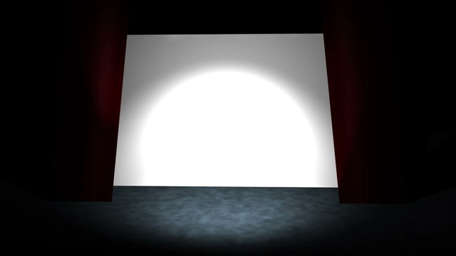 theater curtain opens 4k