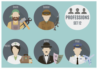 Profession people. Set 12