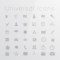 Set of icons for web and user interface design