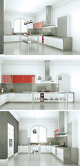 moderne Küche Interieur Design