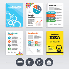 Strike icon. Storm weather and group of people.