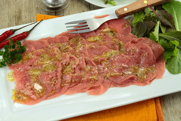 carpaccio de boeuf