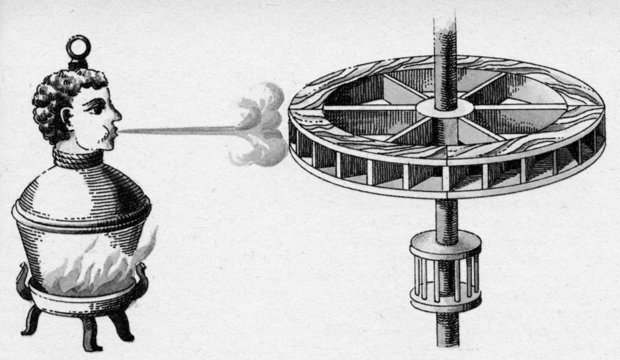 Branca's "steam turbine" ca. 1629