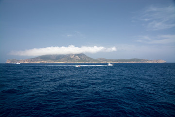 Dragonera with cloud