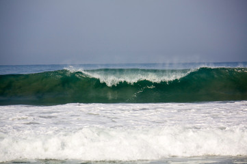 Wave breaking at Zicatela Mexican Pipeline Puerto Escondido Mexi