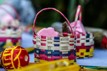 handmade candies in basket