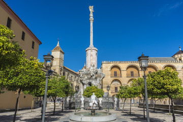 Saint Raphael Triumph statue in Cordoba, Spain.