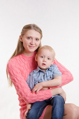 Portrait of a mother and three sons