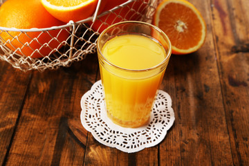 Glass of orange juice