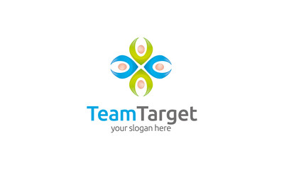Fototapeta na wymiar Team Target Logo