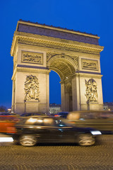 Fototapeta na wymiar Triumph Arc at Paris, France