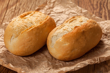 Freshly baked crusty rolls.
