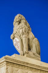 The Marzocco, the lion sculpted by Donatello, the symbol of Flor
