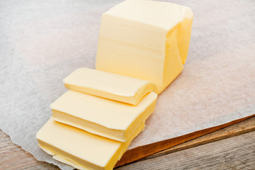 butter in parchment paper