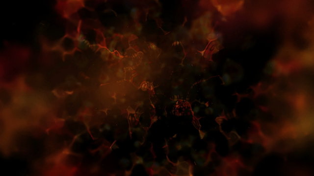 explosions in space 4k