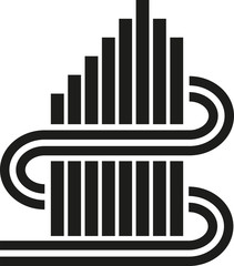 Abstract creative sign illustration