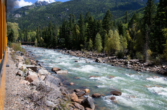 The Durango to Silverton Narrow Gauge Railway Colorado USA