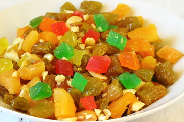 Dried fruits and nuts