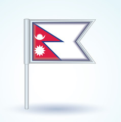 Flag of Nepal, vector illustration