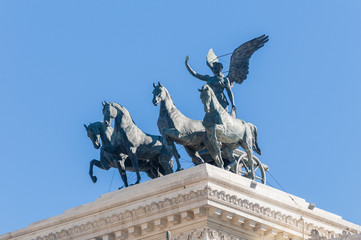 Fototapeta premium National Monument to Victor Emmanuel in Rome, Italy.