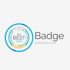 Thin line neat design logo, premium quality stamp