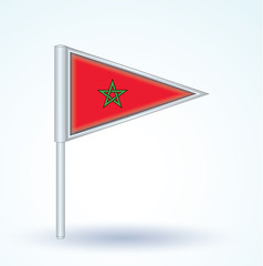 Flag of Morocco, vector illustration
