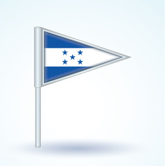 Flag set of Honduras, vector illustration