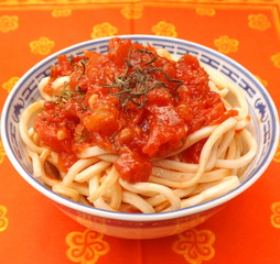 Nudeln in Tomatensauce