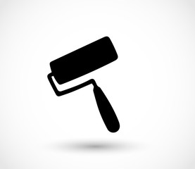 Paint roller icon vector