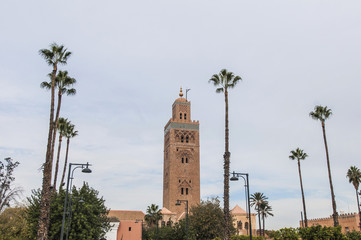 Fototapeta premium Koutoubia Mosque at Marrakech, Morocco