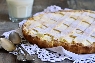 Crostata with ricotta.