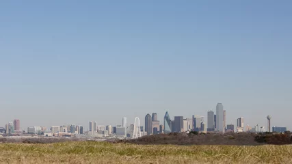 Schilderijen op glas Panoramic view downtown Dallas © Dog Paw Productions