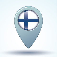 Flag of Finland, vector illustration