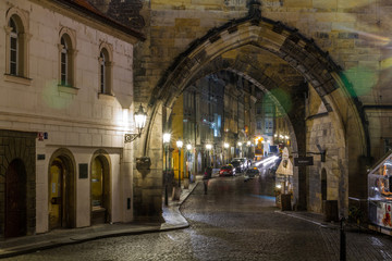 Fototapeta premium Prag bei Nacht