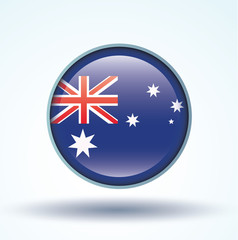 Flag set of Australia, vector illustration