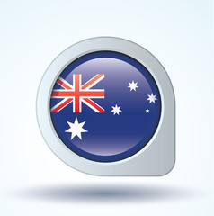 Flag set of Australia, vector illustration