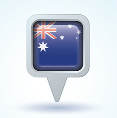 Flag set of Australia, vector illustration