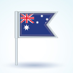 Flag set of Australia, vector illustration