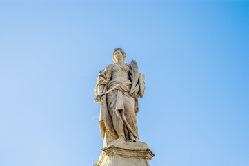 Fototapeta na wymiar Victory Monument at Vittoriosa Square in Birgu, Malta