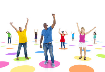 Fototapeta premium Youth Network Cheerful Togetherness Concept