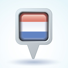 Flag set of Luxembourg, vector illustration