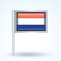 Flag set of netherlands, vector illustration
