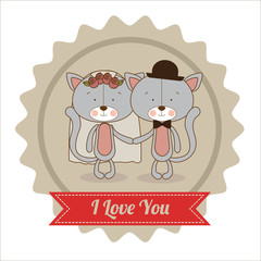 Love design over white background vector illustration